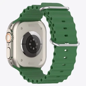 Apple Watch Ultra (2022) GPS + Cellular 49mm Natural Titanium - Trail Loop green